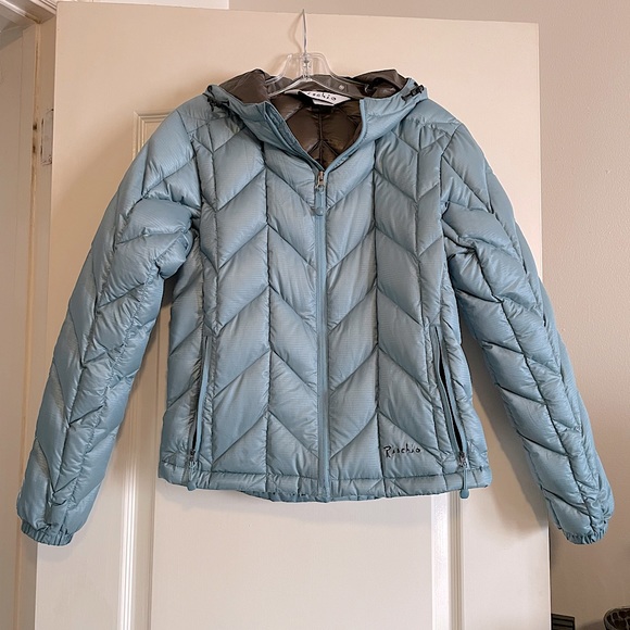 Rischio Blue Down Puffer Coat. Size Medium. - Picture 1 of 10
